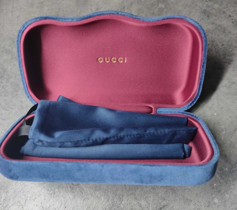 Etui na okulary welurowe Gucci