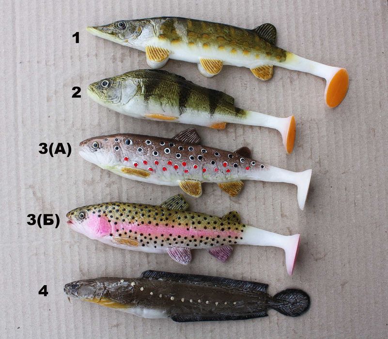 Анатомічні силіконові приманки (від 700грн. доставка НП безкоштовна)