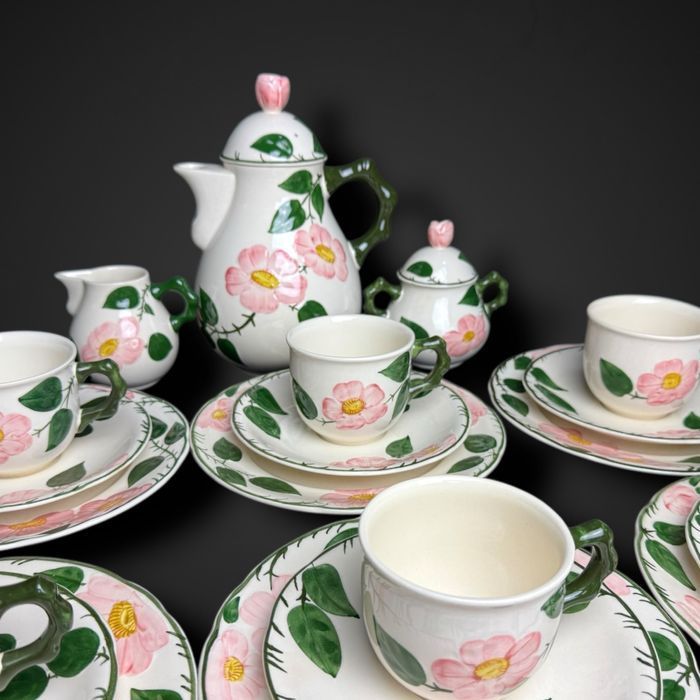 Serwis do herbaty villeroy & boch wild rose róża dla 6 osób B5/080230