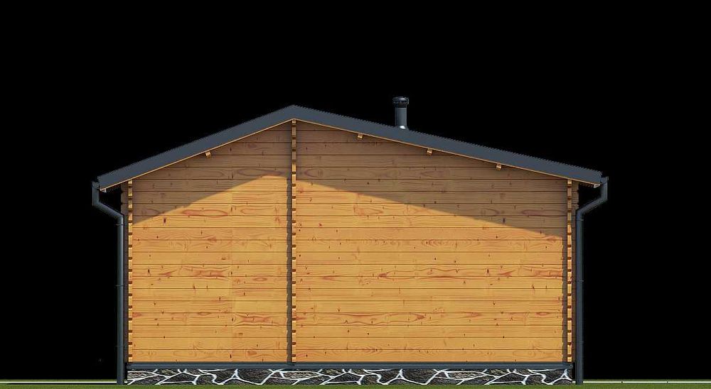 Ogrodowy Domek Letniskowy Całoroczny 25m2 z Bali Profilowanych