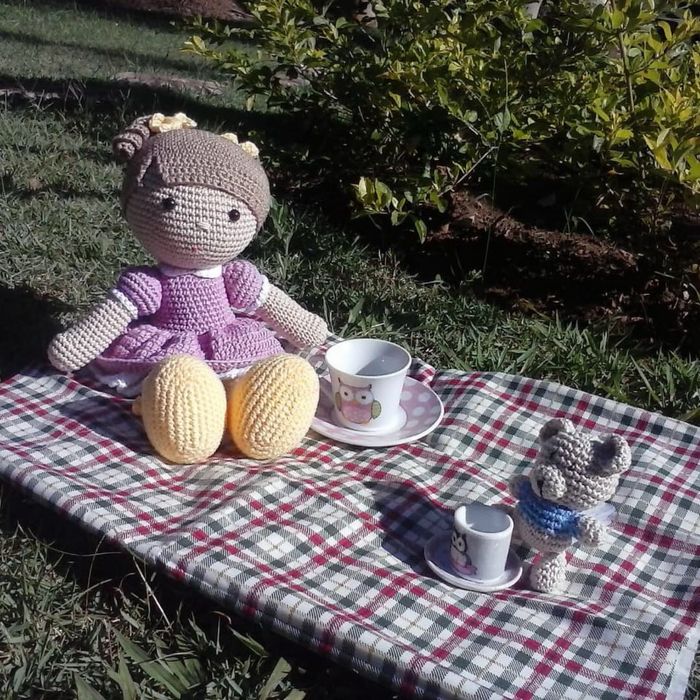 Boneca Sarah em crochet amigurumi