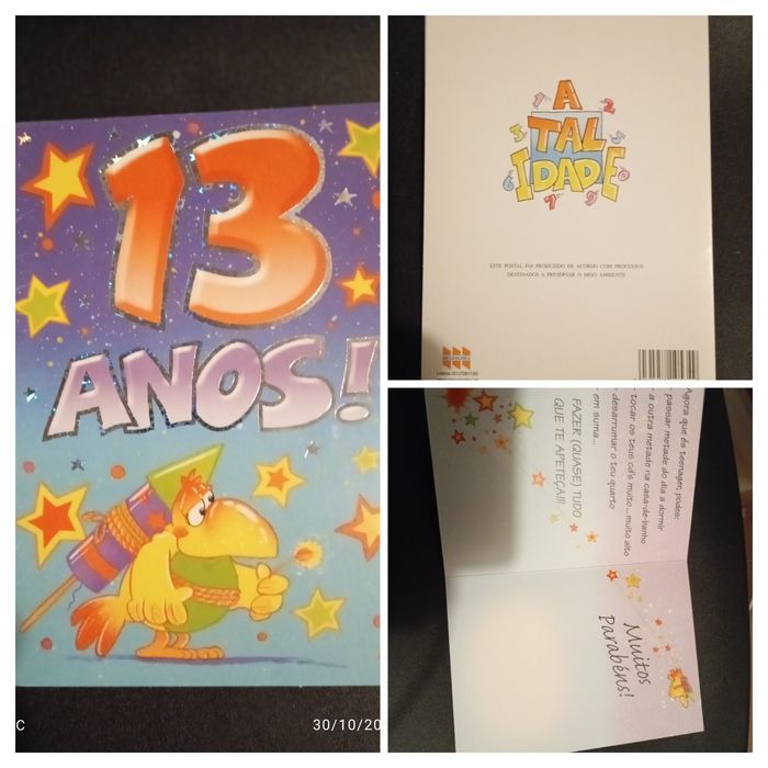 Postais de aniversário