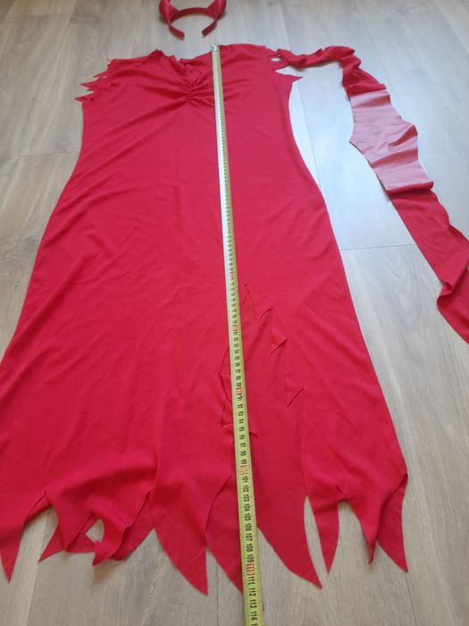 Sukienka + opaska strój przebranie damskie Diablica L XL