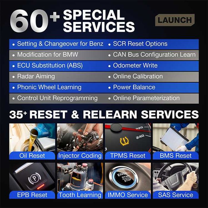 Launch X431 PAD VII Maquina Diagnóstico OBD+Osciloscópio Launch (NOVO)