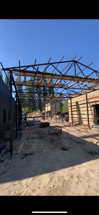 Услуги сварщика, зварювальник ангари навіси під авто ХозБлок , битовка