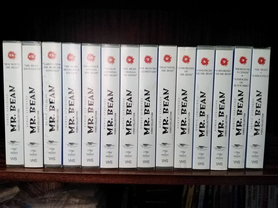 14 Cassetes de Vídeo VHS do Mr. Bean.