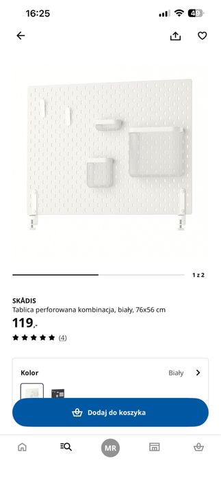 Tablica ikea SKADIS