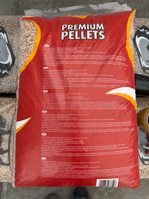 Pellet drzewny LAVA Stelmet 15kg | 6mm | paleta 975kg