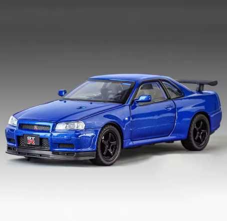 1:32 gtr r34 skyline miniatura