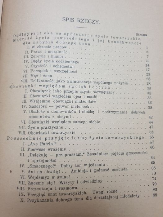 Zwyczaje Towarzyskie Mieczysław Rościszewski 1921r