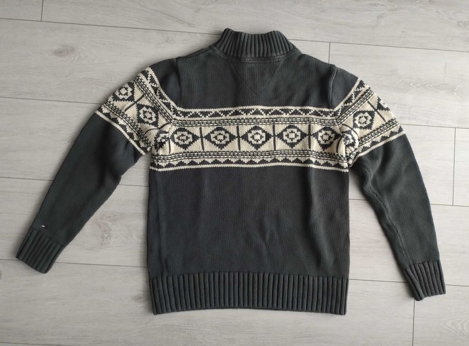 Męski Sweter Hilfiger Denim z Norweskim Wzorem - Rozmiar L