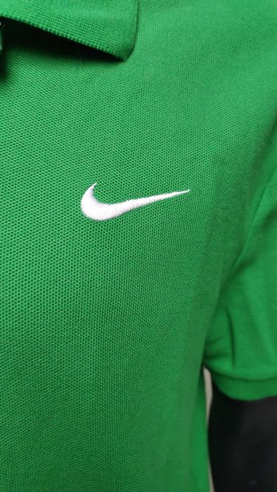 Zielona bawełniana koszulka polo męska NIKE, R. XL