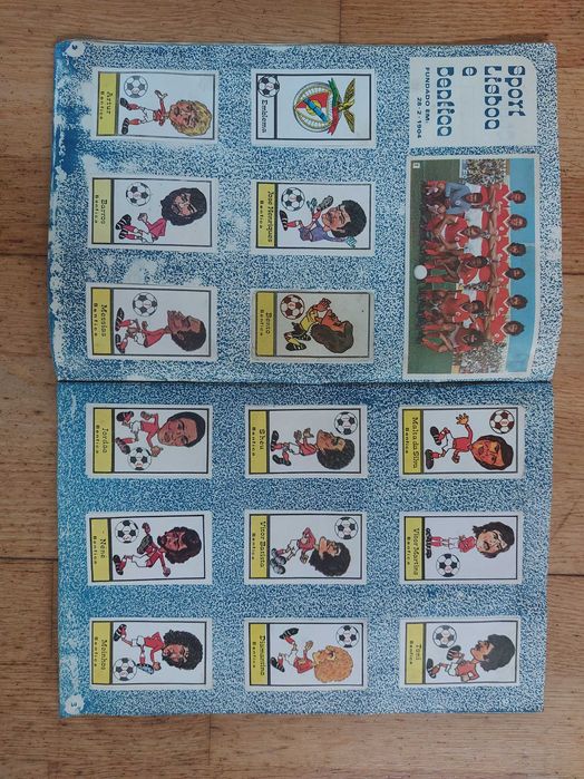 Caderneta de caricaturas jogadores da 1.ª divisão 1976-77 - Completa