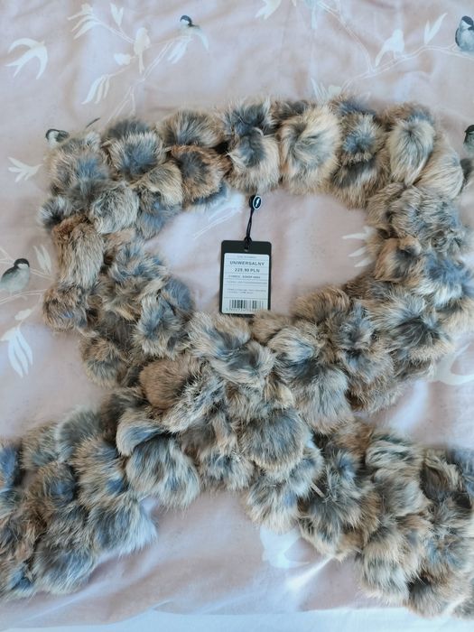 Szalik damski futrzany