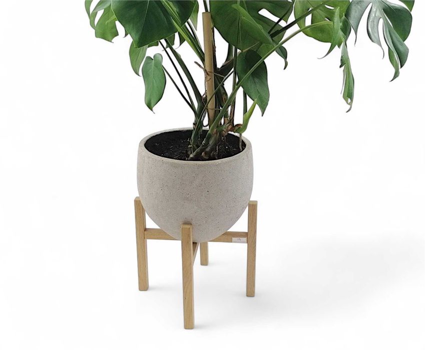 Stojak pod doniczkę kwietnik drewniany dąb natural 30/h40