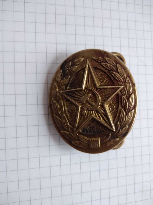 Пряжка пряга офицерская, парадная СССР латунь