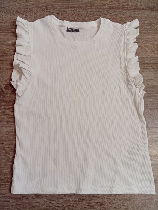 Biała koszulka, bluzka bluzeczka r.170