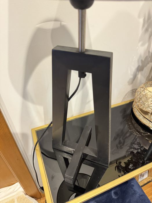 Candeeiro de decoração preto