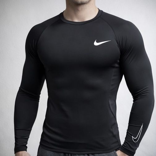 Компресійна чоловіча термо кофта рашгард Nike Pro