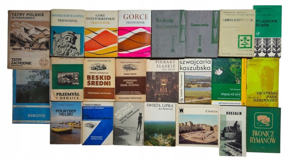 23x przewodniki Gdańsk Gorce Tatry Beskidy Puszcza biała Koszalin