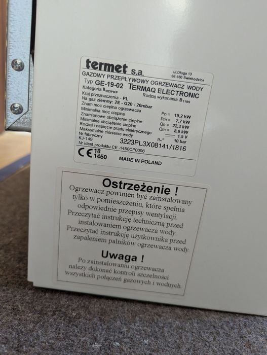 Boiler Termet GE-19-02