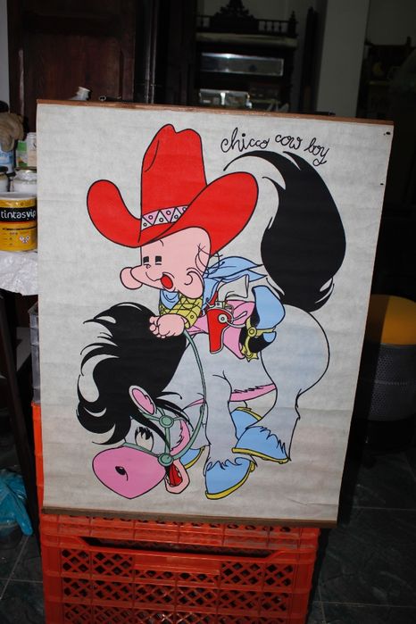 Cartaz - CHICCO Cow Boy - Anos 70 - Grande formato - Raro