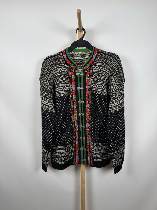 Arne Kjorstad norweski wełniany kardigan sweter XXL