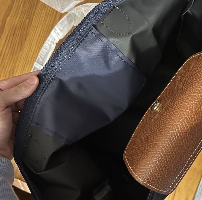 Mala longchamp azul marinho