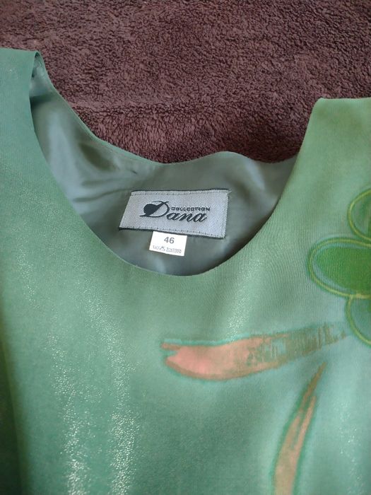 Zestaw, spódnica i bluzka, wieczorowa, bal, wesele, komplet, zielony,