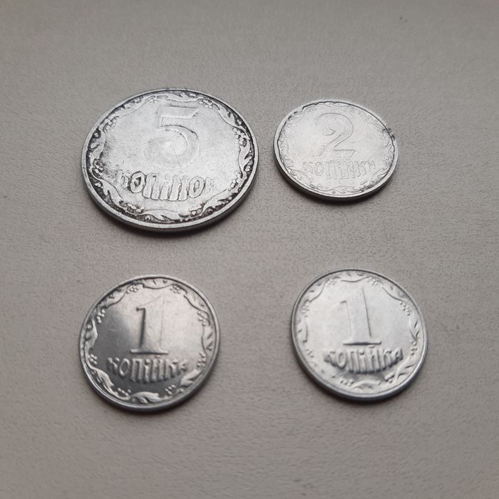 5 коп., 2 коп.2007р. і 1 коп. 2008р.-2шт. Брак