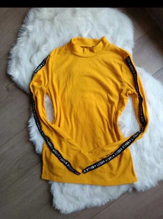 Sweter golf z lampasami M L