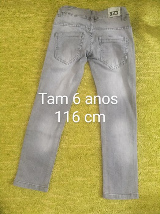 Calças de ganga para menino tam4 tam5 e 6 anos