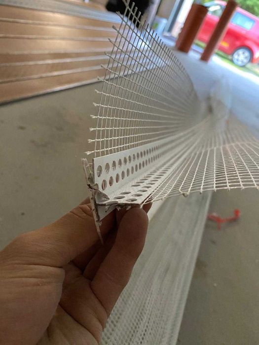 PROFIL Kapinosowy, okapowy podtynkowy LTL z siatką PROFIGIPS elewacja