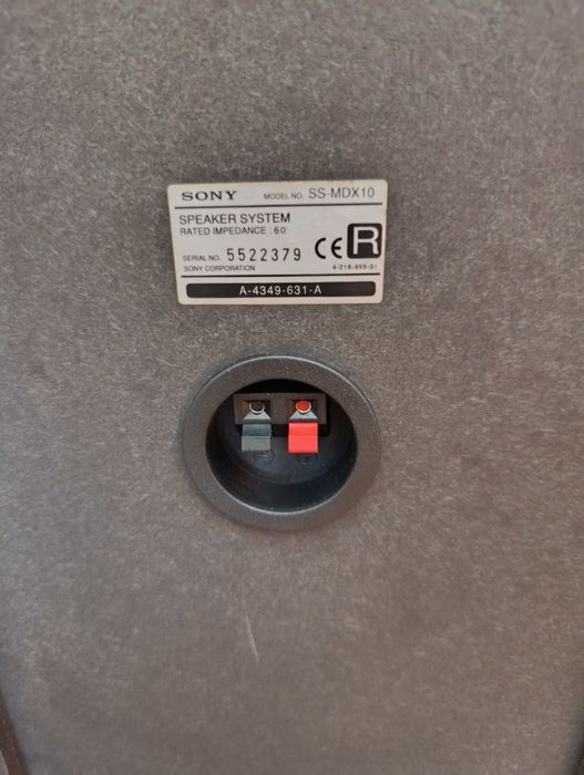 Par de colunas Sony SS-MDX10