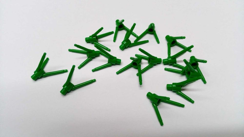 Klocki LEGO - Gałązki/trawki zielone - 250 sztuk - NOWE