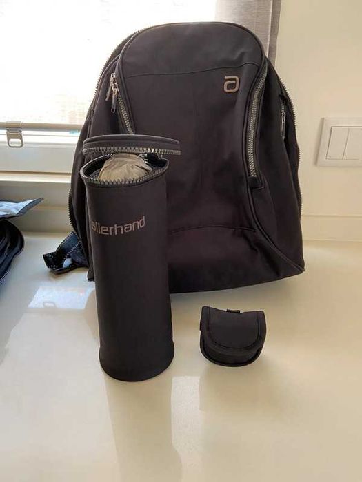 Mala / Mochila de bebé Allerhand preta