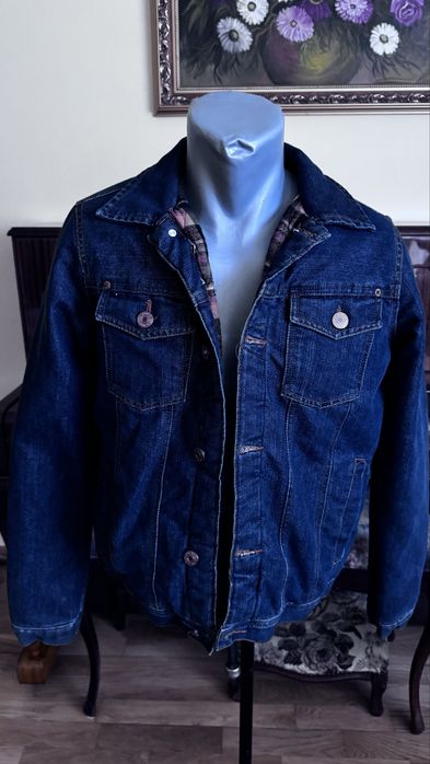 Kurtka jeans ocieplana