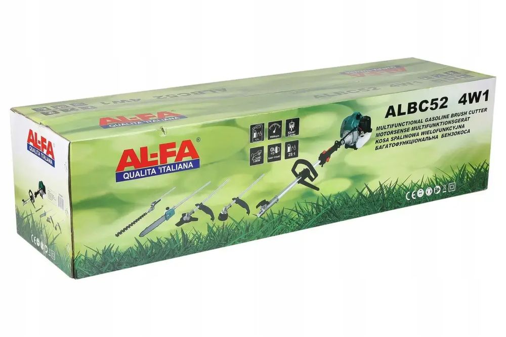 Мотокоса AL-FA ALBC52 4 в 1 Кусторез / Высоторез