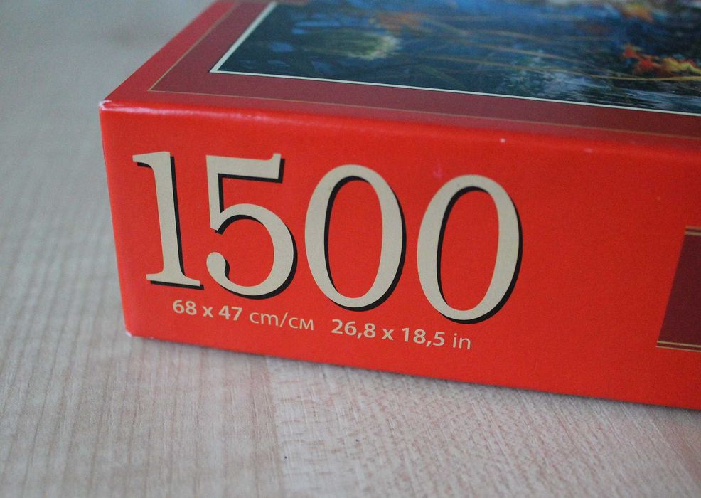 puzzle 1500 CASTORLAND wilk w lesie wolf in the wild 100% komplet