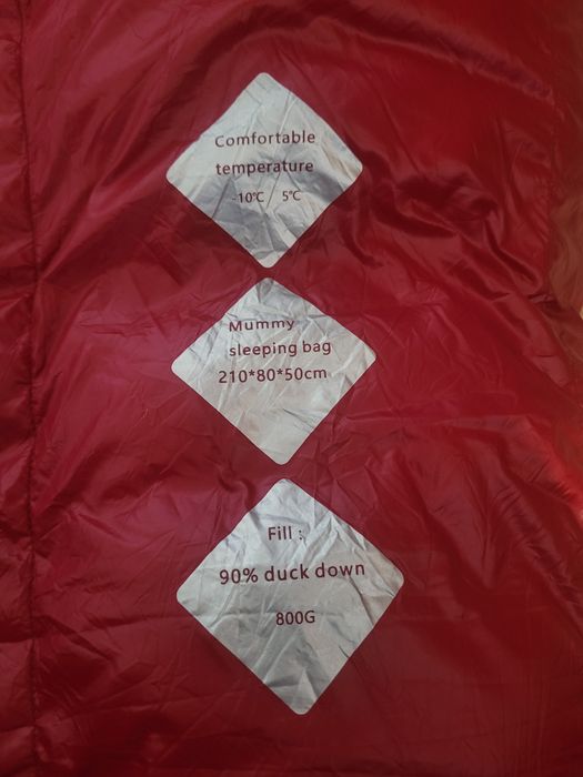 Пуховий зимовий спальний мішок Widesea 800g