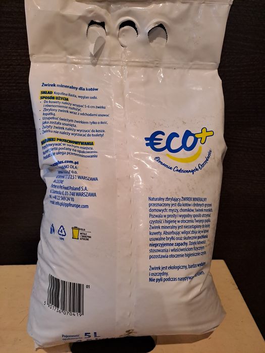 Żwirek dla kota 5L różne rodzaje