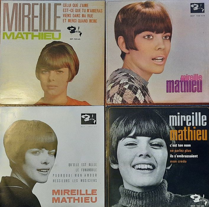 7 Vinis eps 45rpm Mireille Mathieu