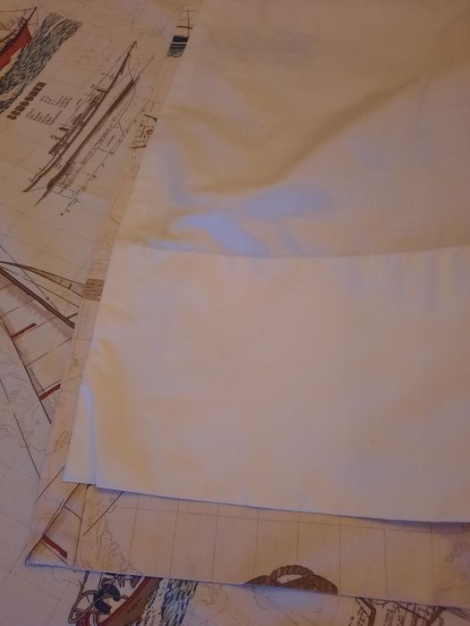 4 Cortinados motivos Náuticos e almofadas