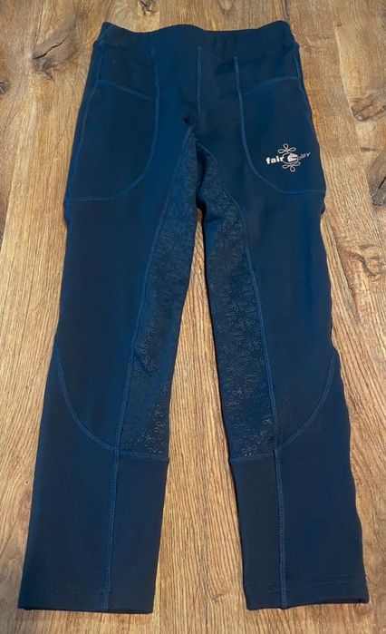 Legginsy ocieplane jeździeckie, zimowe, bryczesy,  Fair Play, 146c