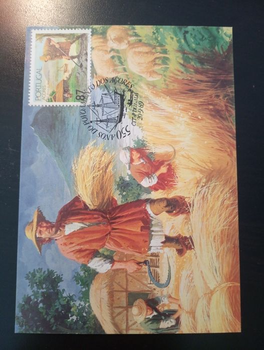 2 Postais Maximos Selos de 1º Dia -Europa CEPT Açores 1989 - Novos	MNH