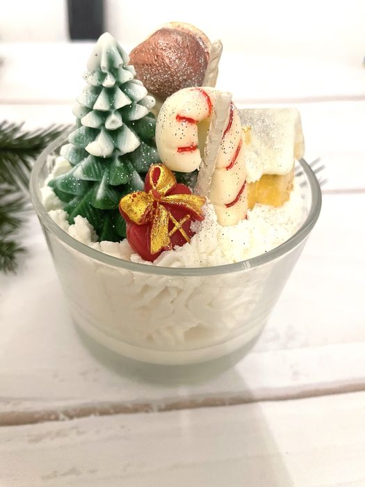 Свічка ручної роботи подарунок аромасвічка декор