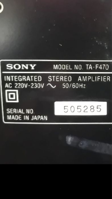 Amplificador Sony