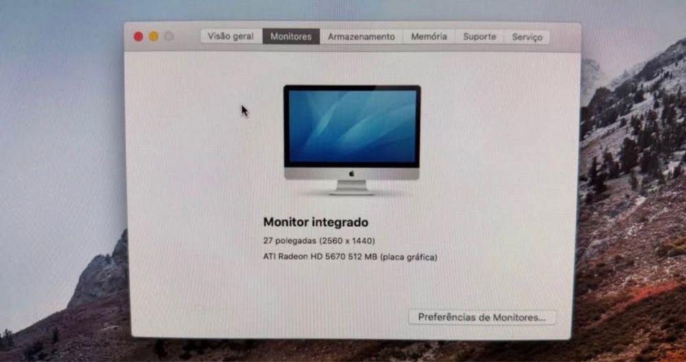 Apple iMac Monitor integrado 27 polegadas