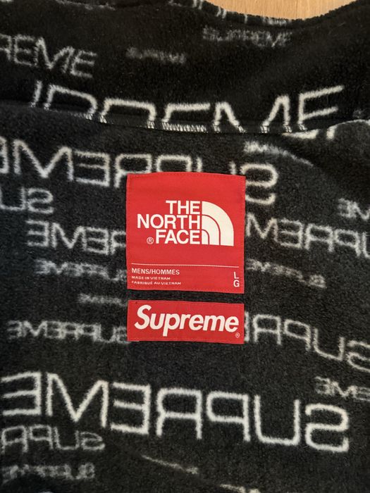 Supreme x The North Face steep tech fleece jacket