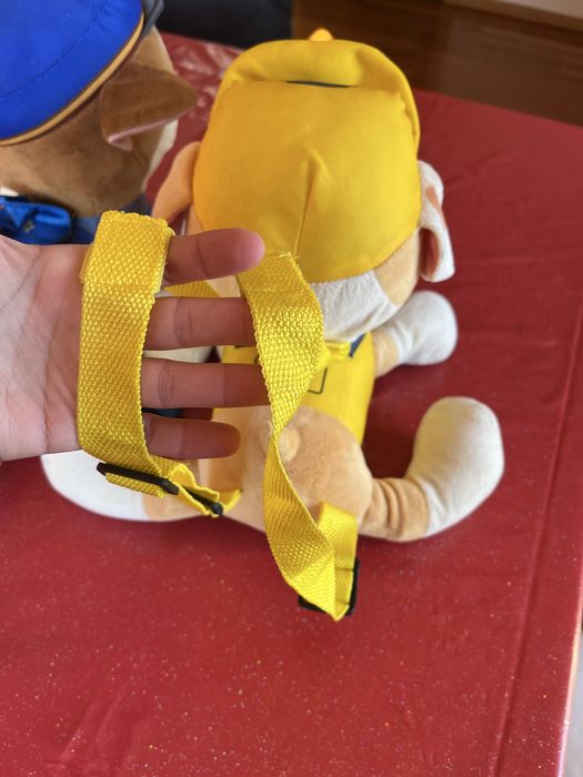 Rubble e Marshal Patrulha Pata Peluches Mochila Grandes Paw Patrol